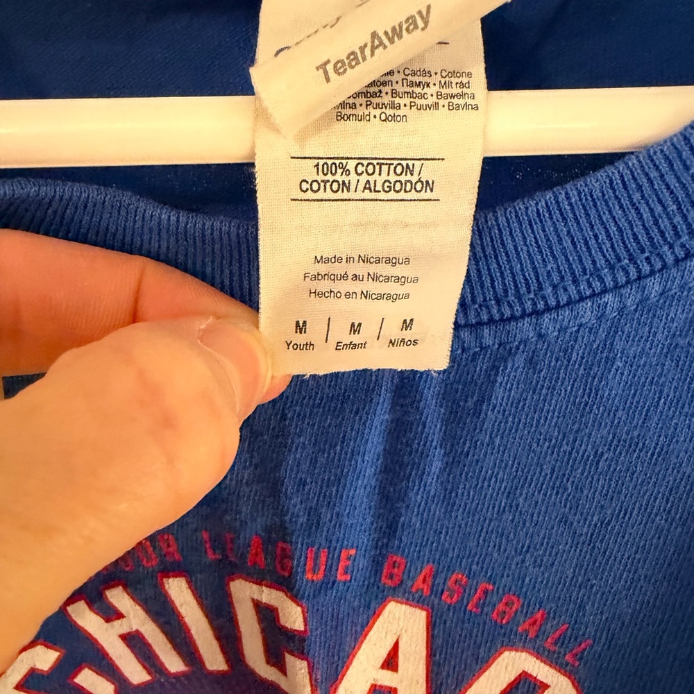 Kids Chicago Cubs World Series T-Shirt, Youth Medium - Picture 2 of 6
